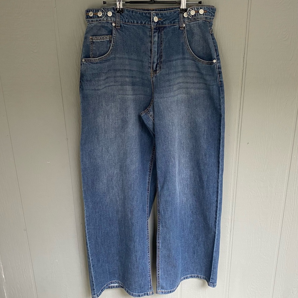 Vanilla Star Wide Leg Y2K Jeans Women’s Juniors Size 9 Blue Denim Streetwear